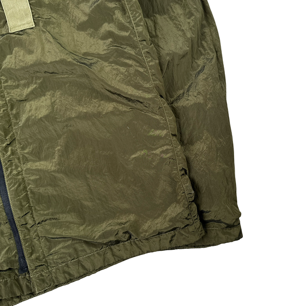 Stone Island 2017 Green Nylon Metal Shimmer Overshirt - Medium