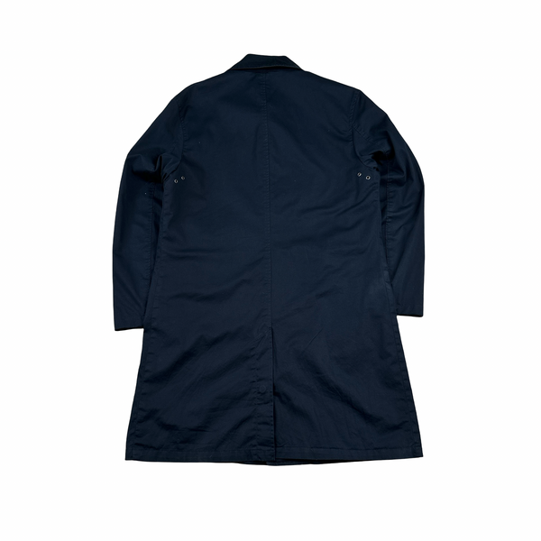 Ralph Lauren Navy Cotton Long Jacket - Small