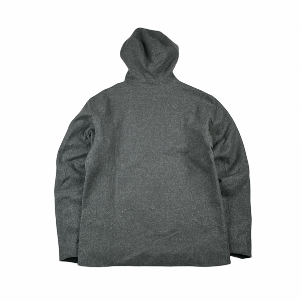 Arcteryx Cordova Grey Wool Zipped Hooded Jacket -