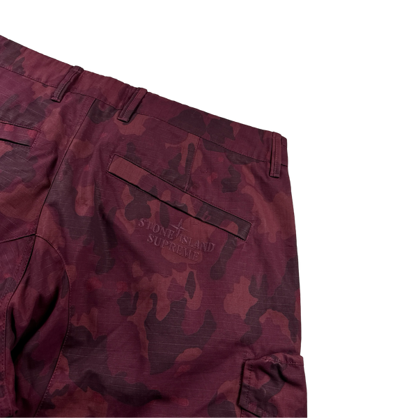 Stone Island x Supreme 2022 Ice Camo Cargo Trousers - 36"