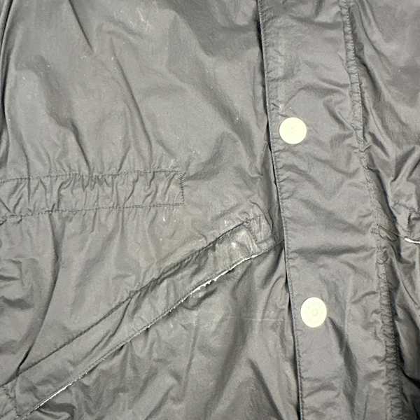Stone Island 2010 Navy Blue Membrana TC Long Jacket - Medium