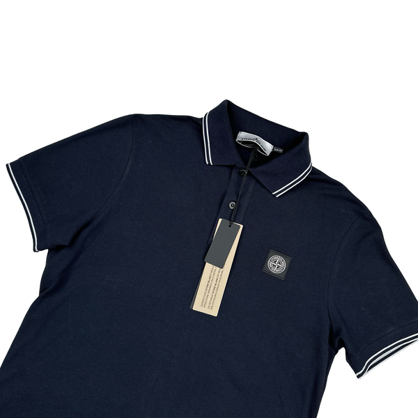 Stone Island 2022 Navy Polo Shirt - Small