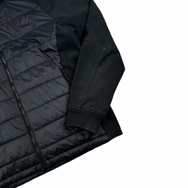 CP Company Black Hybrid Padded Soft Shell Goggle Jacket - 2XL