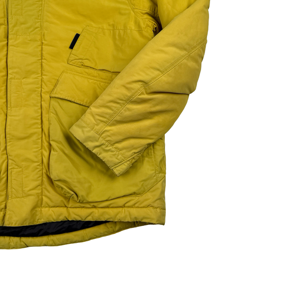 Stone Island 2018 Yellow Micro Reps Primaloft Lined Jacket - Large