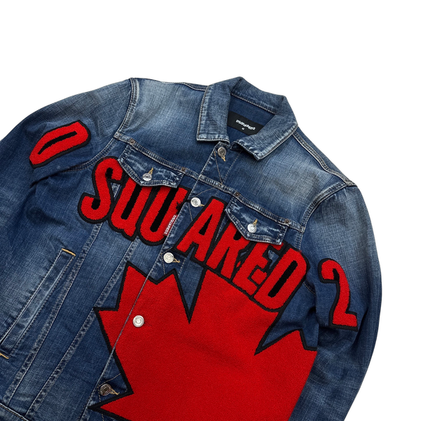 Dsquared2 Canada Patched Denim Jacket - 48"