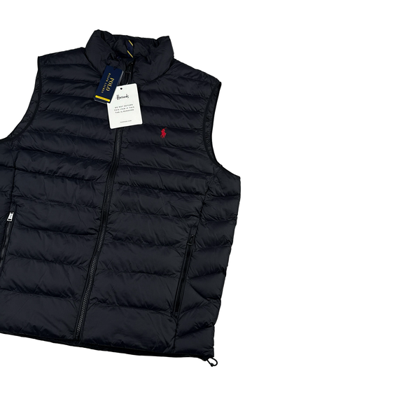Ralph Lauren Black Down Puffer Gilet - Medium