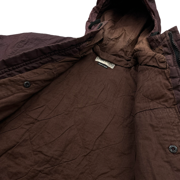 Stone Island 2001 Red Monofilament Mesh Jacket - Small