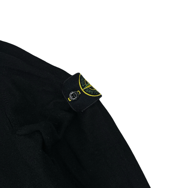 Stone Island 2020 Black Crewneck Wool Knit Jumper - Small