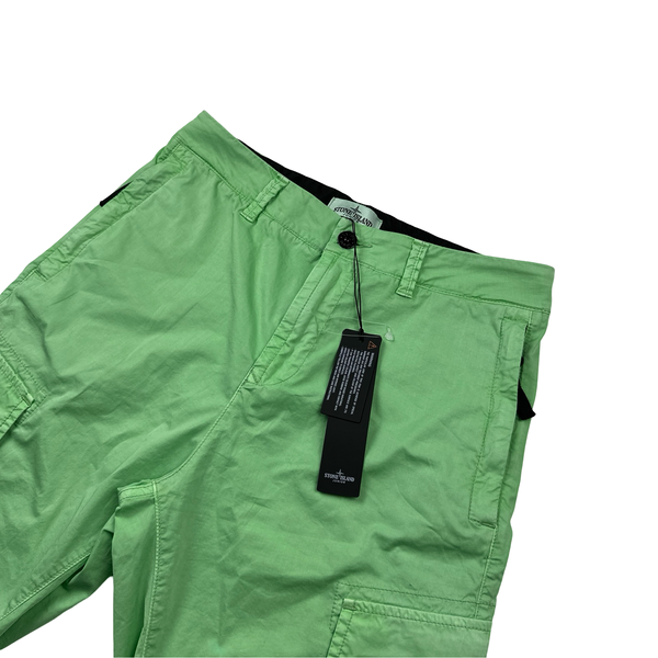 Stone Island 2021 Lime Green Cargo Shorts - Age 12