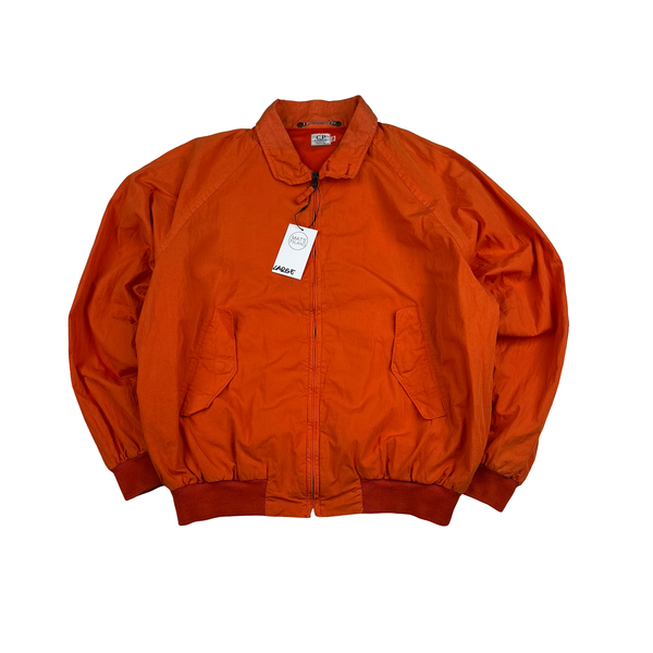 CP Company 1995 Orange Vintage Cotton HarringtonJacket - Large