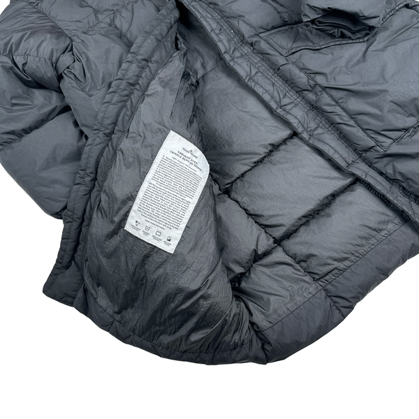 Stone Island 2018 Black Long Down Filled Parka Jacket - Small