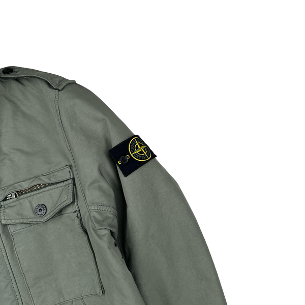 Stone Island 2014 Grey David TC Quilted Jacket - Medium