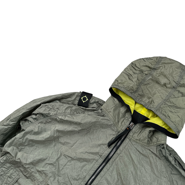 Ma Strum Grey Lightweight Shoulder Badge Jacket - Large