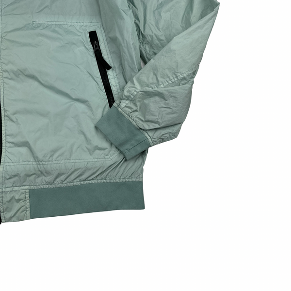 Stone Island 2023 Aquamarine Green Garment Dyed Crinkle Reps Jacket - XXL