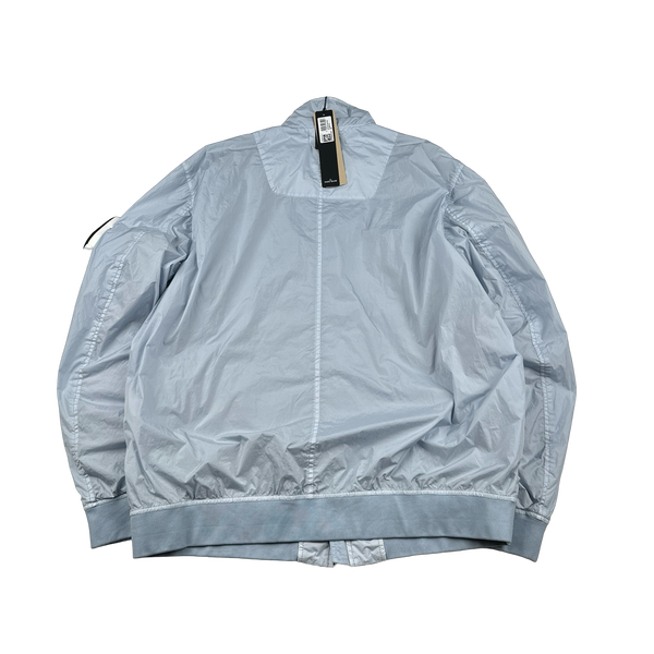 Stone Island 2024 New Season Blue Garment Dyed Crinkle Reps R-NY Jacket - XXL