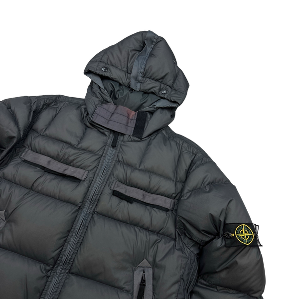 Stone Island 2007 Opaque Nylon Tela Mesh Badge Puffer  - XL
