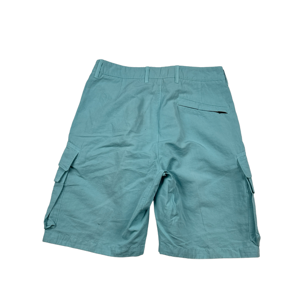 Stone Island 2022 Baby Blue Loose Fit Cargo Shorts - 29"