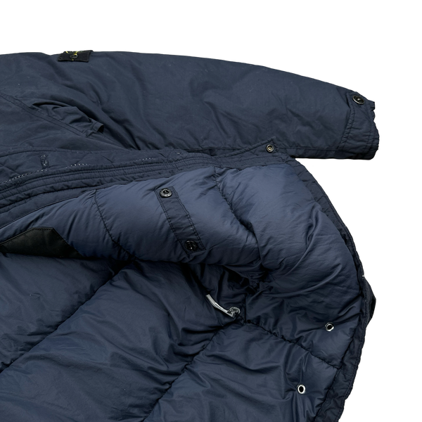 Stone Island Navy Naslan Light Watro Down-TC Puffer Jacket - Large