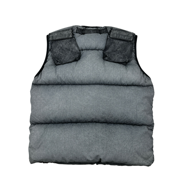 Stone Island 2017 Tela Nylon Down Filled Centre Badge Frost Puffer Gilet - Medium