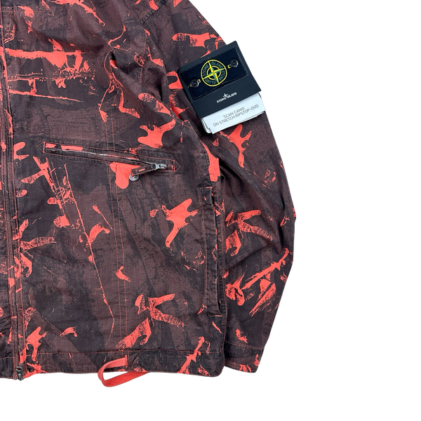 Stone Island 2025 Scan Camo On Stretch Ripstop-OVD Zipped Jacket - XXL