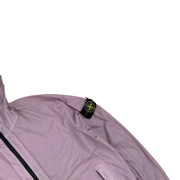 Stone Island 2020 Pink Skin Touch Nylon Hooded Jacket - Medium