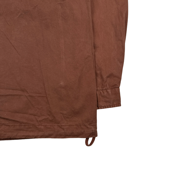 CP Company Rust Brown Pullover Cotton Smock Jacket - XL