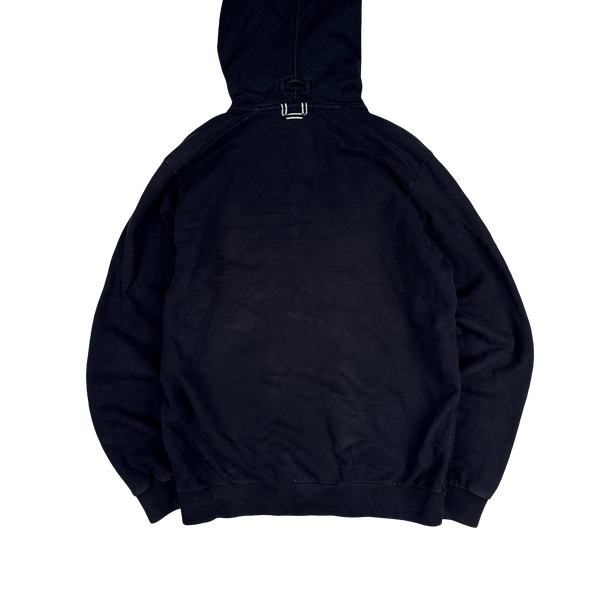 Stone Island 2014 Navy Zipped Patch Hoodie - XL