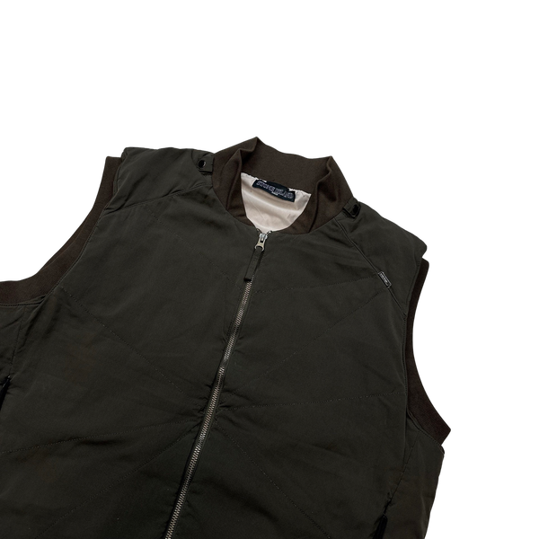 Stone Island 2012 Shadow Project Brown Quilted Gilet - XXL