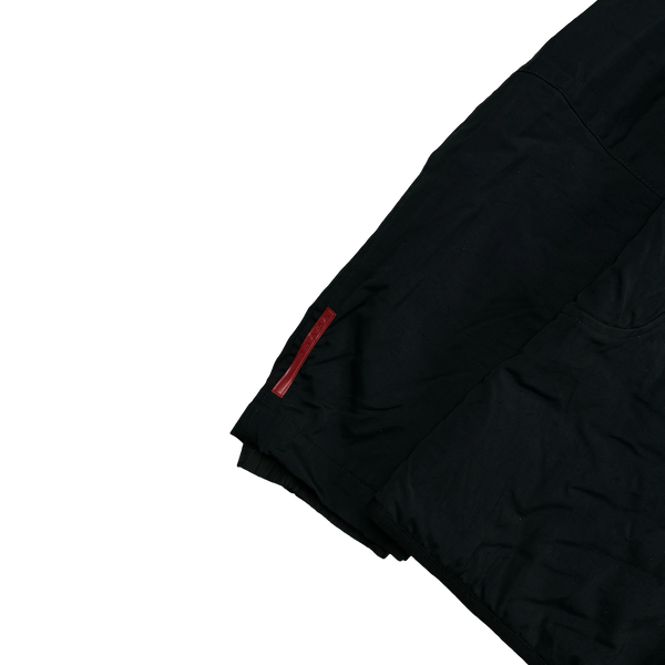 Prada Fleece Insulated Navy Nylon Red Tab Jacket - Medium
