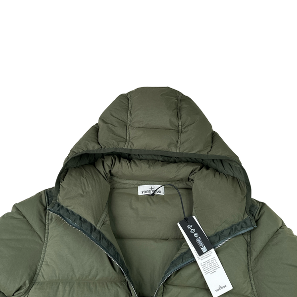 Stone Island 2024 Green Seamless Tunnel Nylon Down TC Jacket - Small