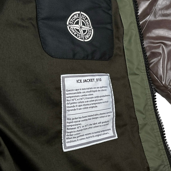 Stone Island 2009 Khaki Colour Changing Ice Jacket -XL