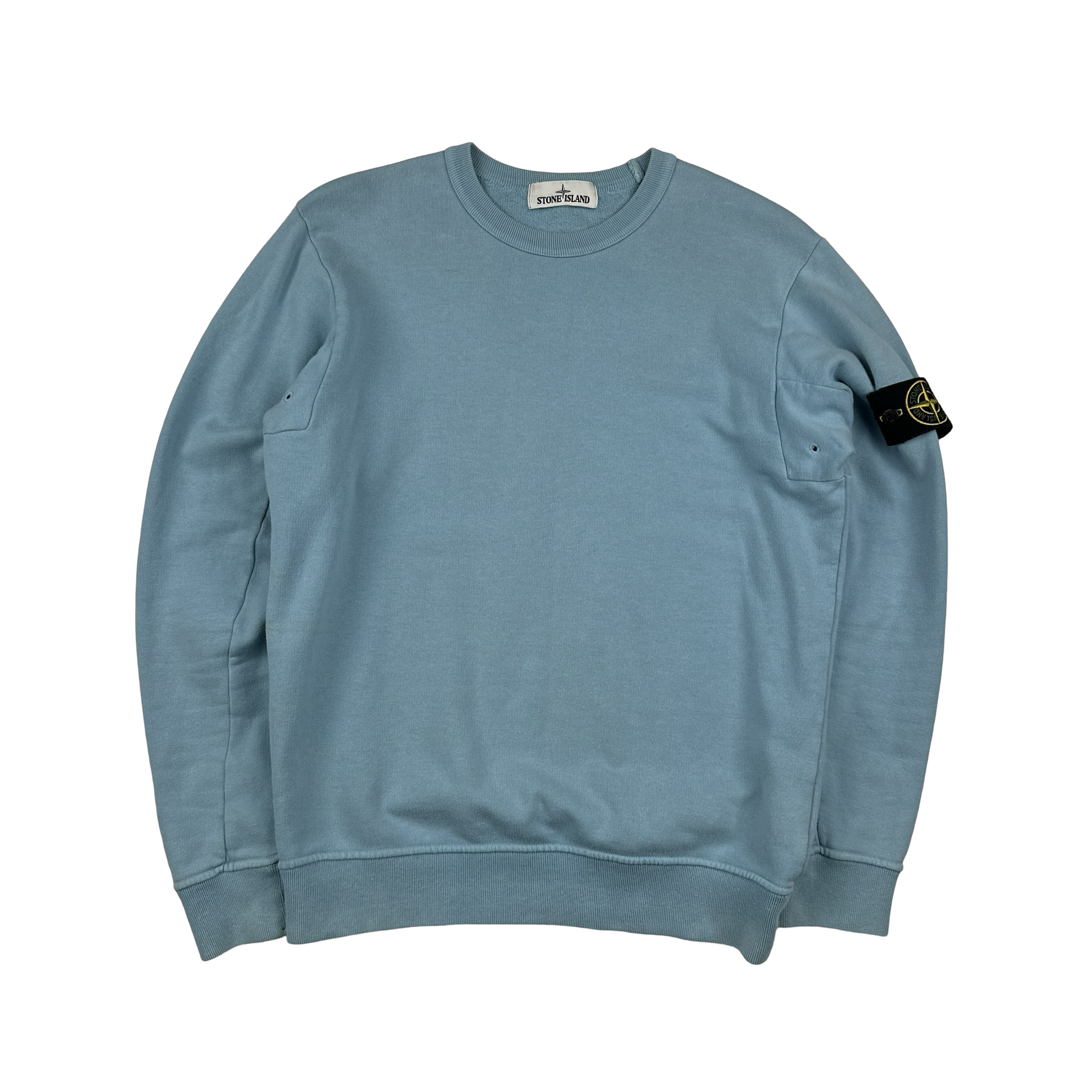 Stone Island 2016 Blue Cotton Crewneck Sweatshirt Small Mat s Island