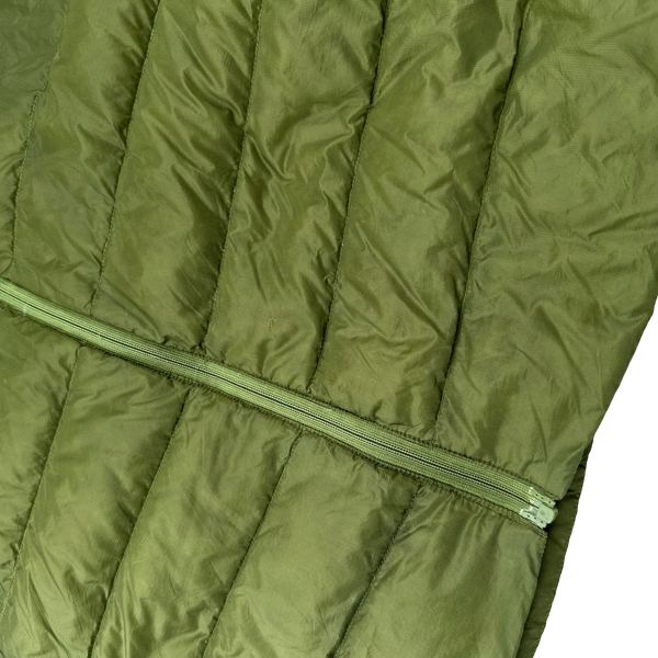 Arcteryx Green Down Filled Zipped Hooded Puffer - Medium