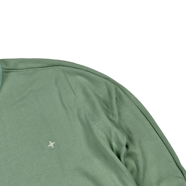 Stone Island 2018 Green Stellina Knit Cotton Crewneck Jumper - Small