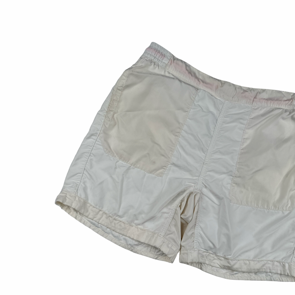 Stone Island 2016 Marina White Neon Pocket Spellout Swim Shorts - Large