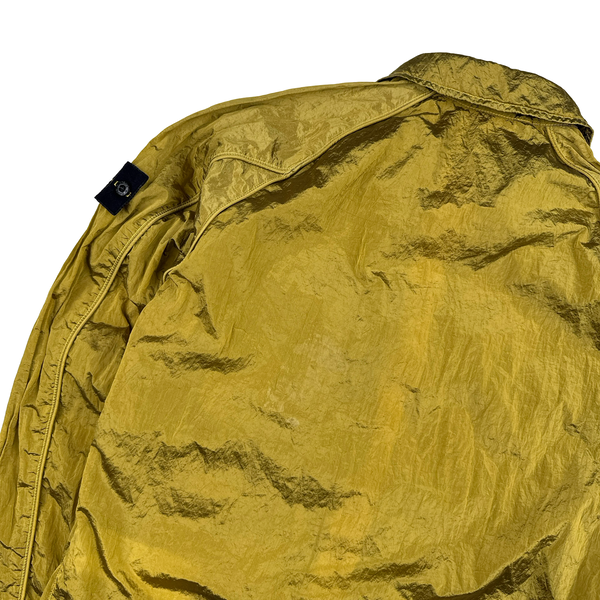 Stone Island 2022 Yellow Nylon Metal Overshirt - Small