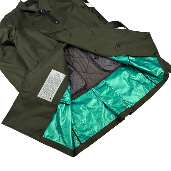 Stone Island 2015 Raso Gommato Dutch Rope Lined Khaki Jacket - XL