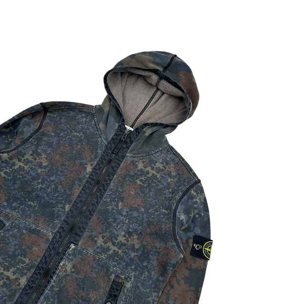 Stone Island 2013 Digital Camo Zipped Hoodie - Medium