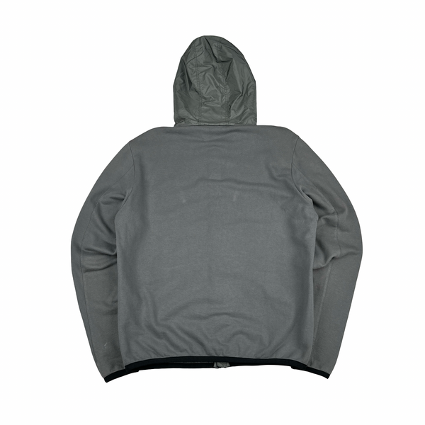 Prada Charcoal Grey Nylon Cotton Crewneck Tracksuit - Large
