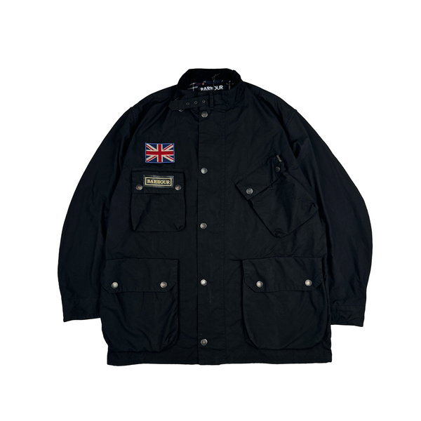 Barbour 60th Anniversary Black Cotton Multi Pocket Field Jacket - XL
