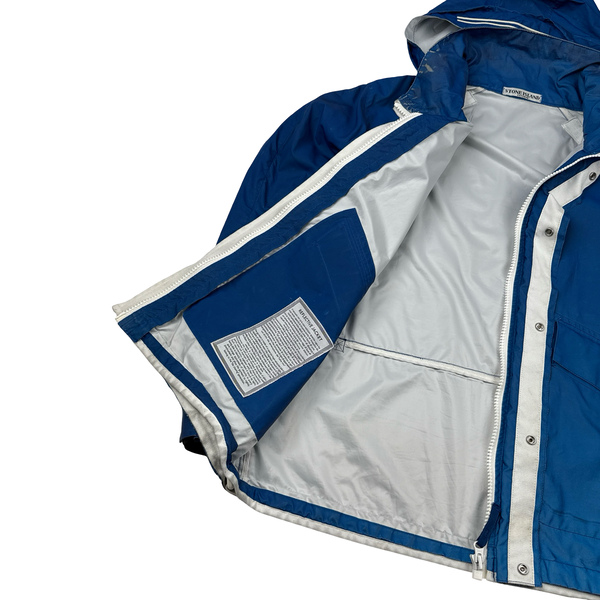 Stone Island 2011 Rare Archive Blue Reflective Jacket - XL