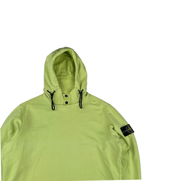 Stone Island 2019 Lime Pullover Hoodie - Large
