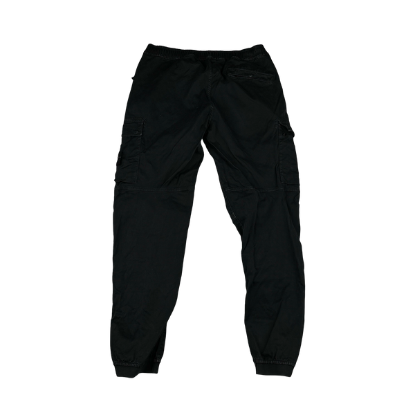 Stone Island 2022 Black RE T Cargo Trousers - 34"