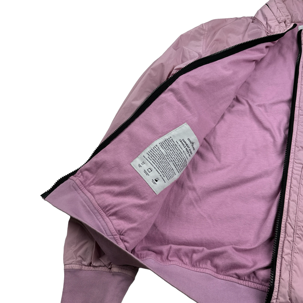 Stone Island 2020 Pink Crinkle Reps Bomber Jacket - Medium