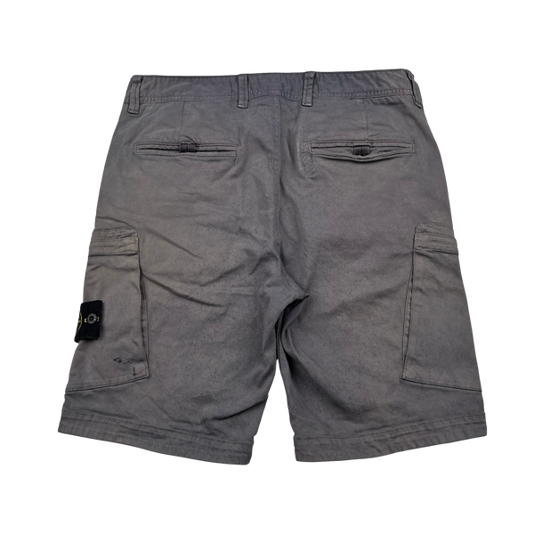 Stone Island 2017 Grey Slim Fit Cargo Shorts - 31"