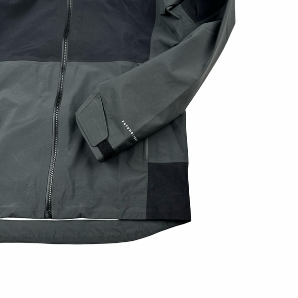 North Face Black/Grey Block Futurelight Lightweight Rain Jacket - Small