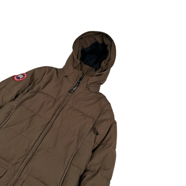Canada Goose Brown Premium Down Women's Solaris Parka Jacket - Small