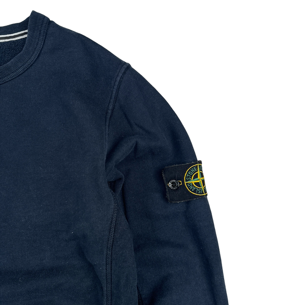 Stone Island 2015 Navy Cotton Crewneck Sweatshirt - Medium