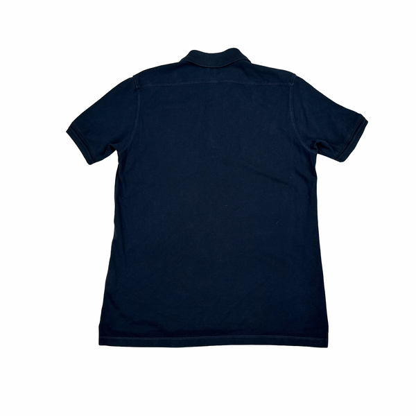 CP Company Navy Cotton Polo Shirt - Large
