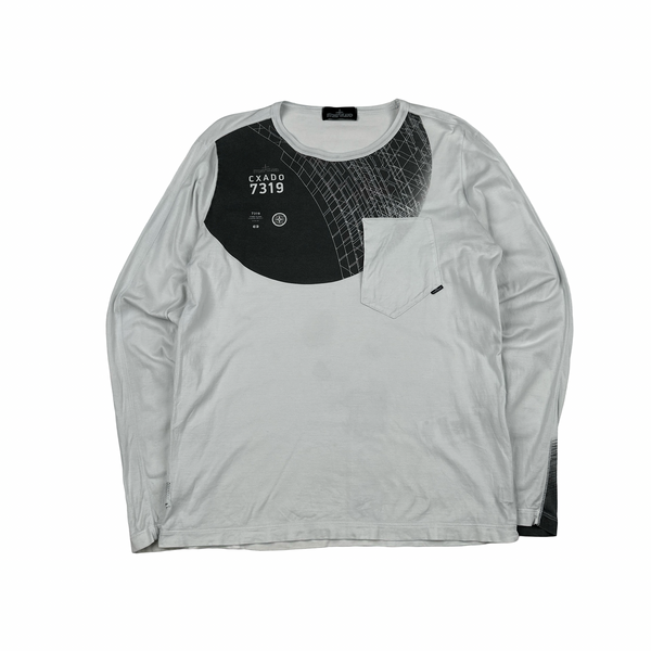 Stone Island 2020 Shadow Project Graphic Long Sleeve T Shirt - Medium
